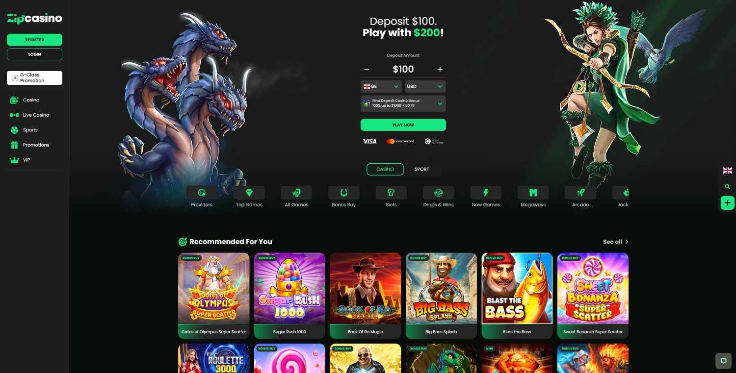 zip casino homepage