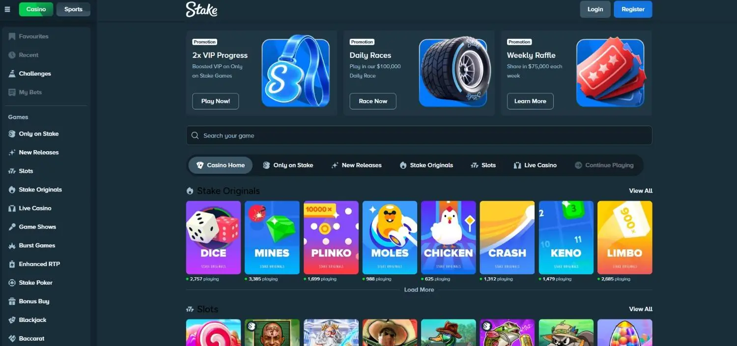 Stake Casino Homepage Stake Casino Homepage