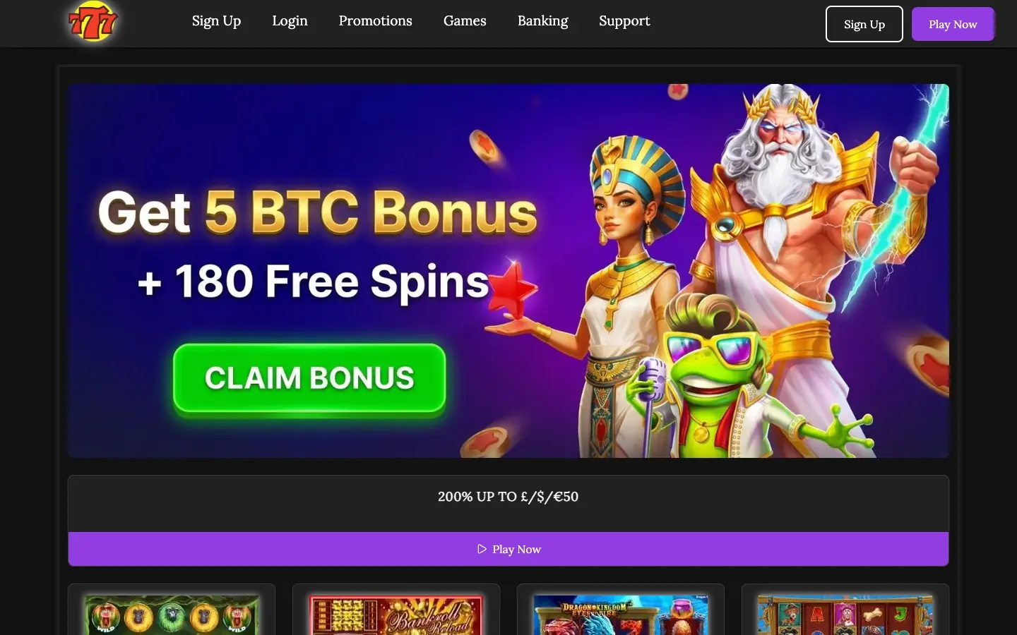 Betrino homepage screenshot