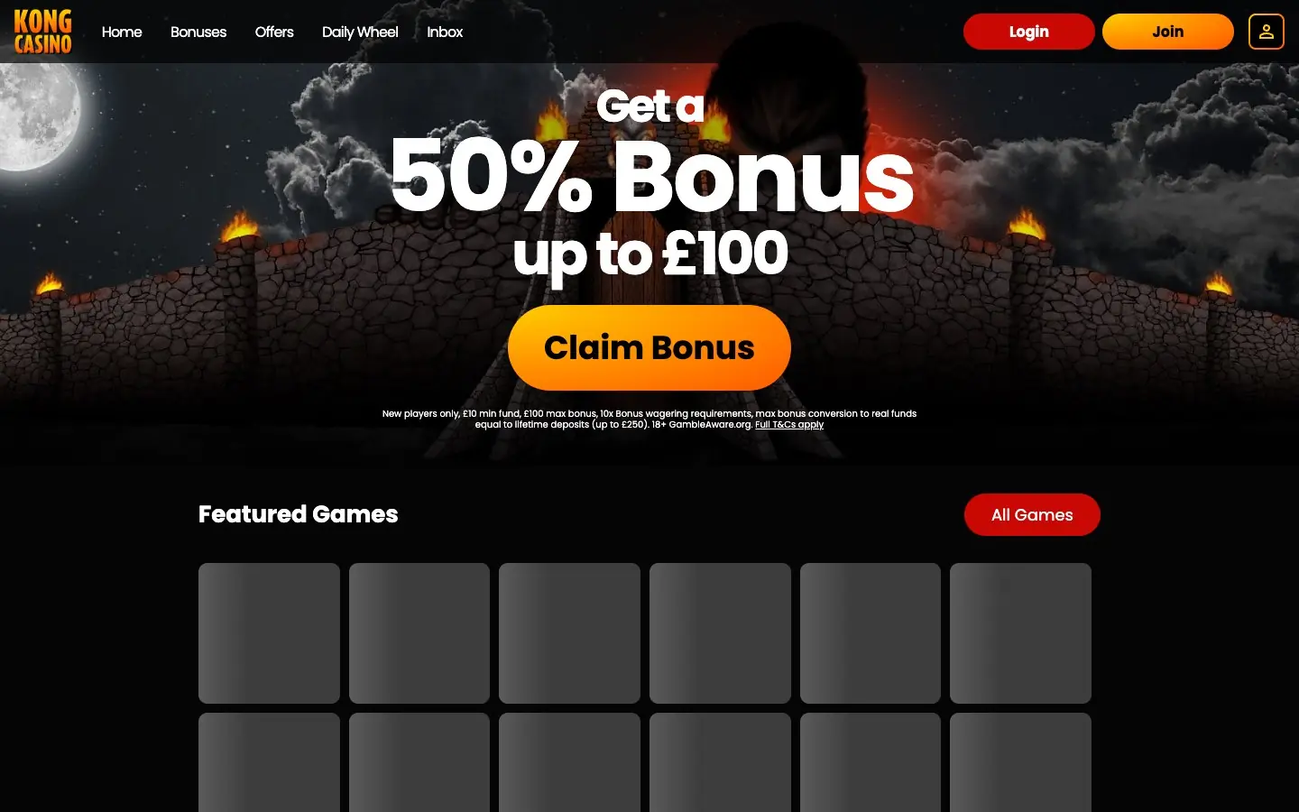 Kong Casino Homepage