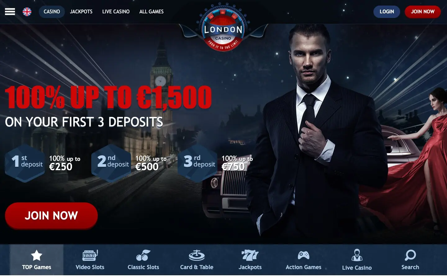 London Bet homepage screenshot
