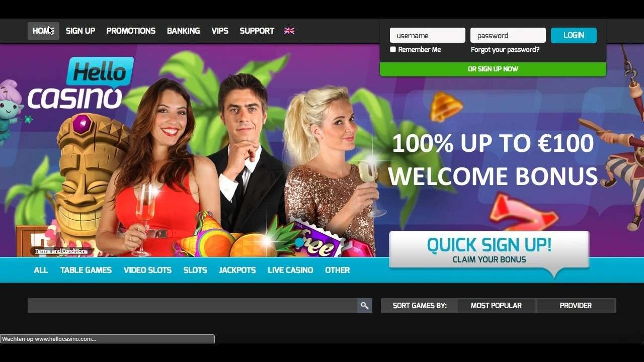 Hello Casino Homepage