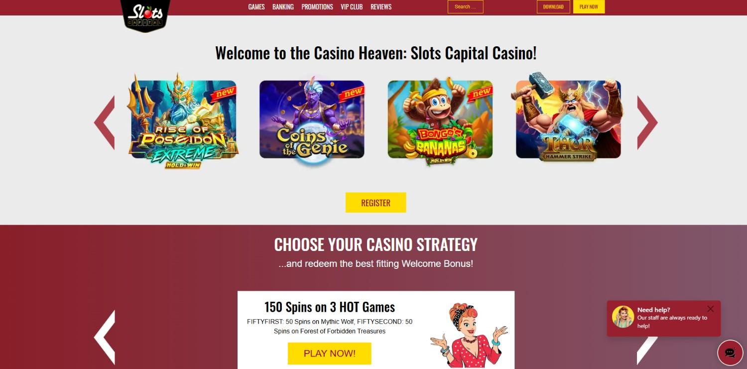 slots capital homepage
