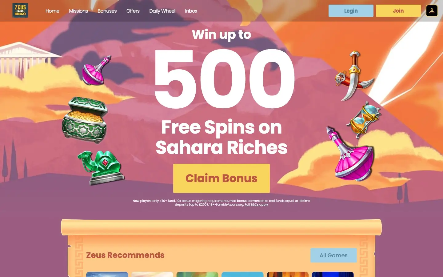 zeus-bingo-screenshot