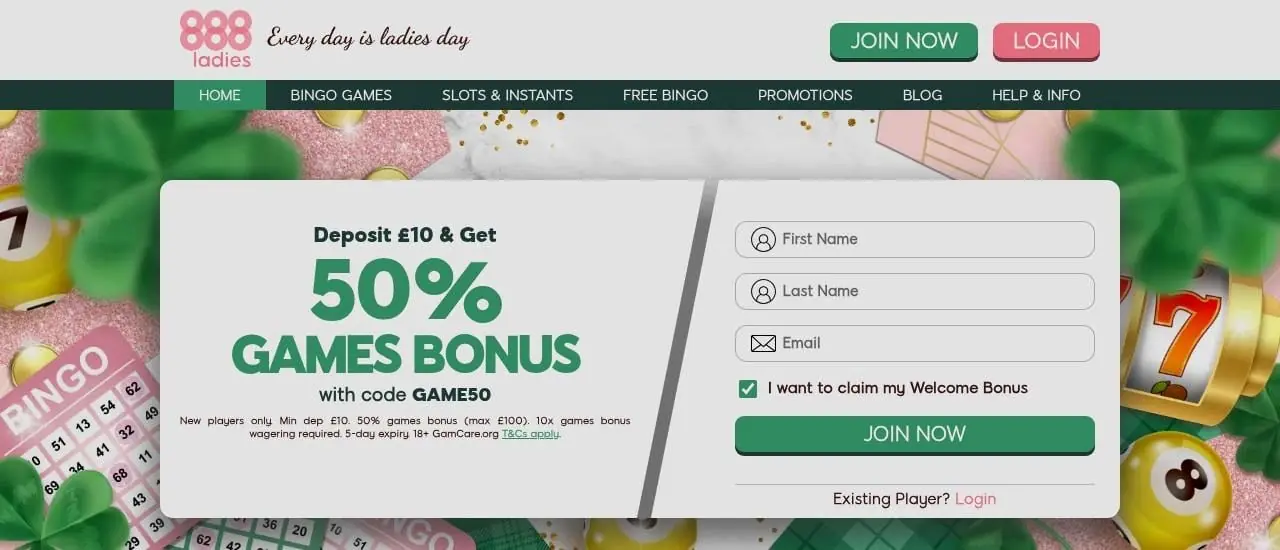 888 Ladies homepage