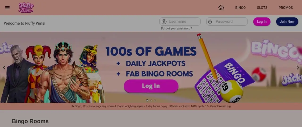 Fluffy Wins homepage