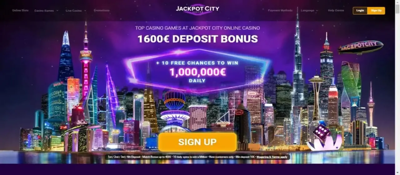 Jackpot City Homepage