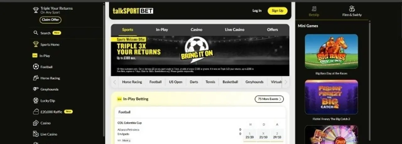 talkSPORT BET homepage