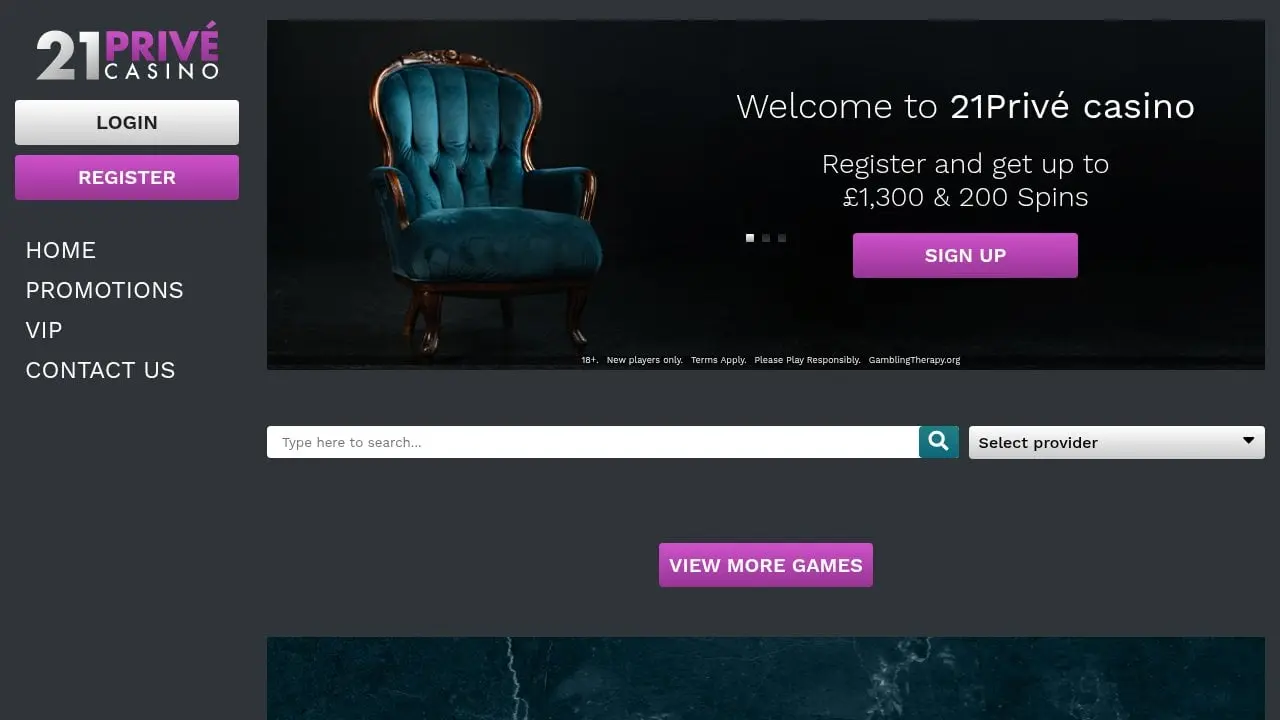21 Prive homepage