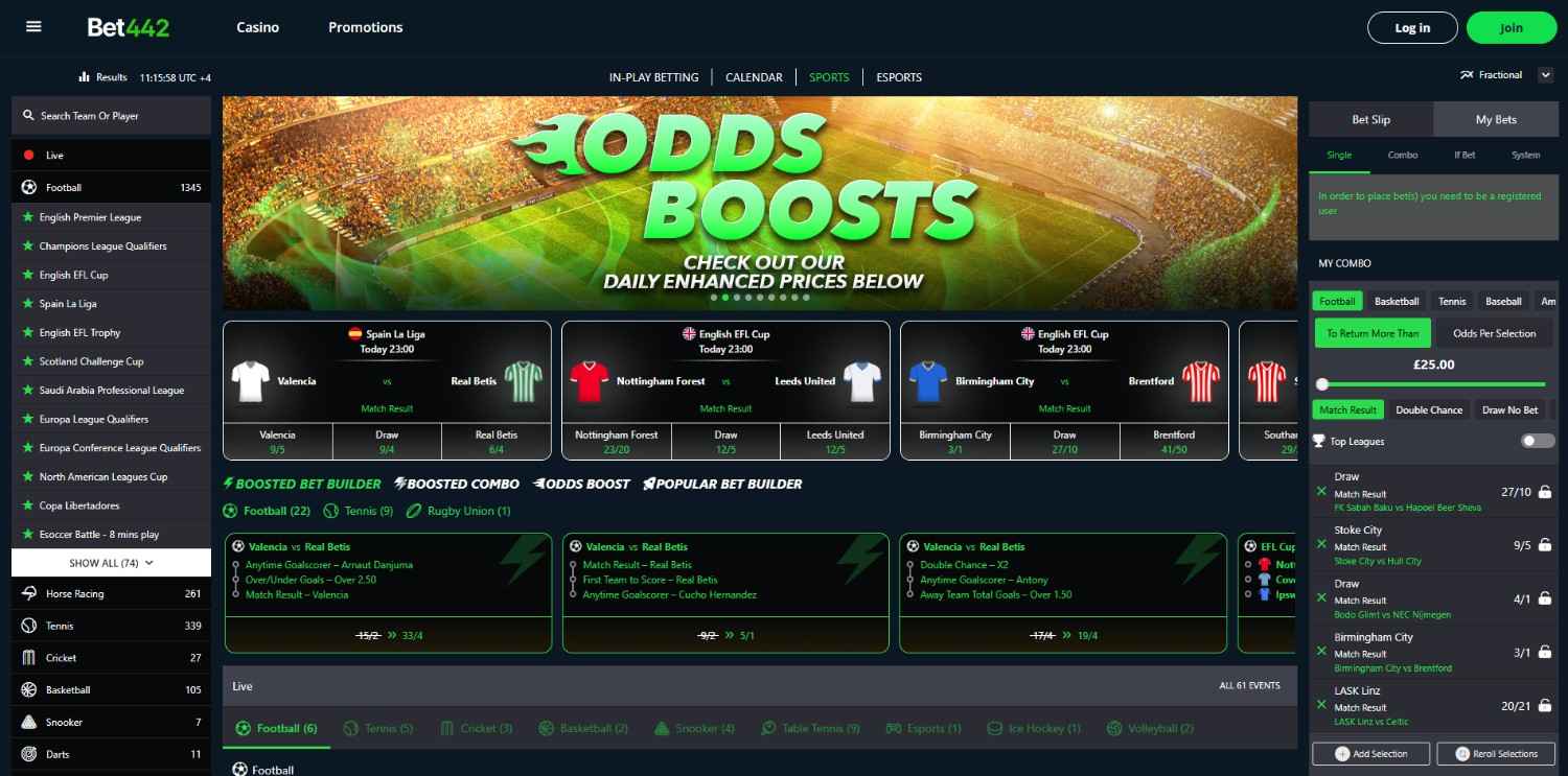 Bet442 Homepage