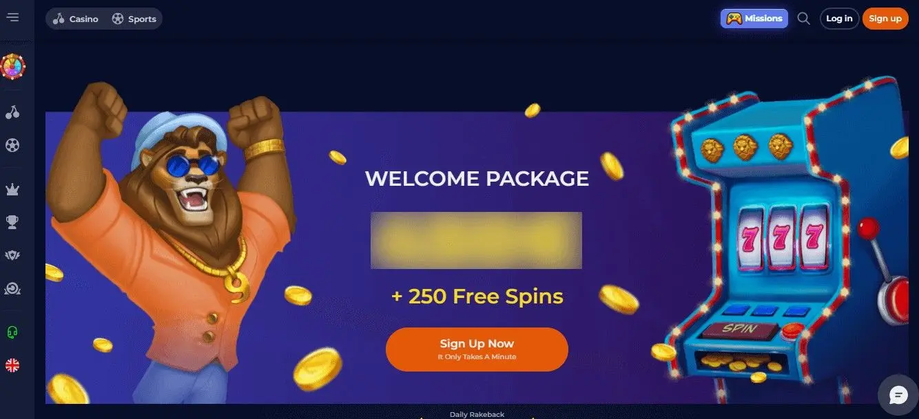 Nine Casino Homepage