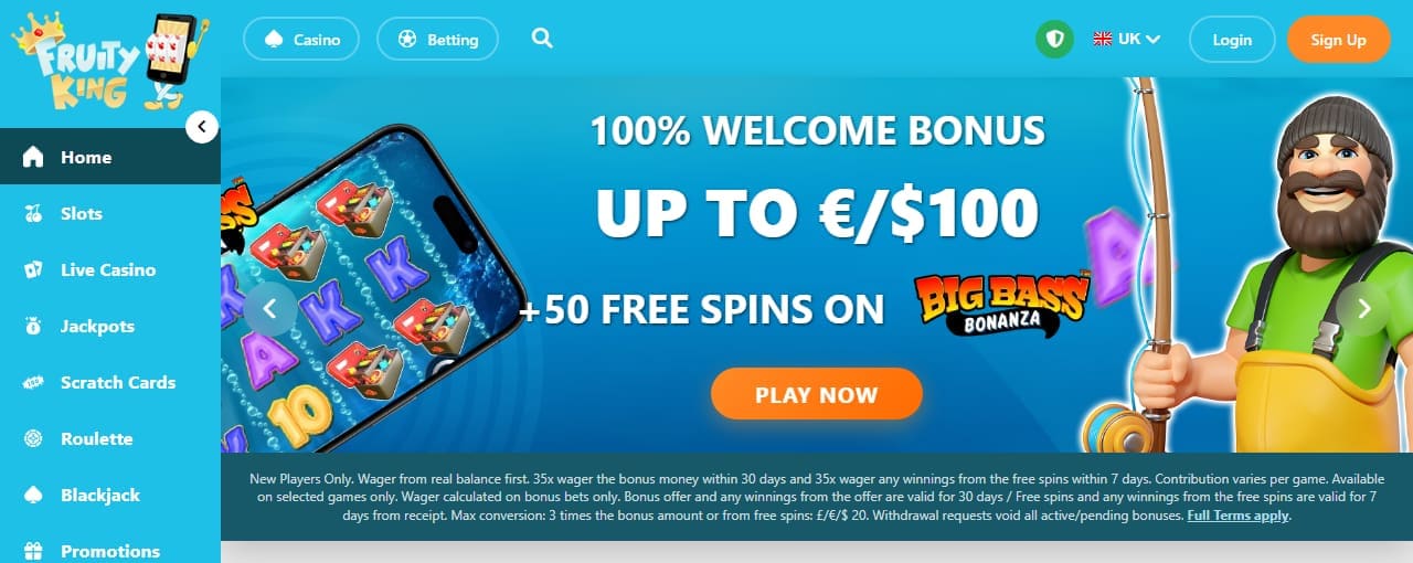 Fruity King homepage