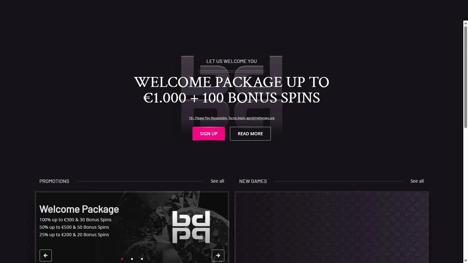 PlayGrand Homepage