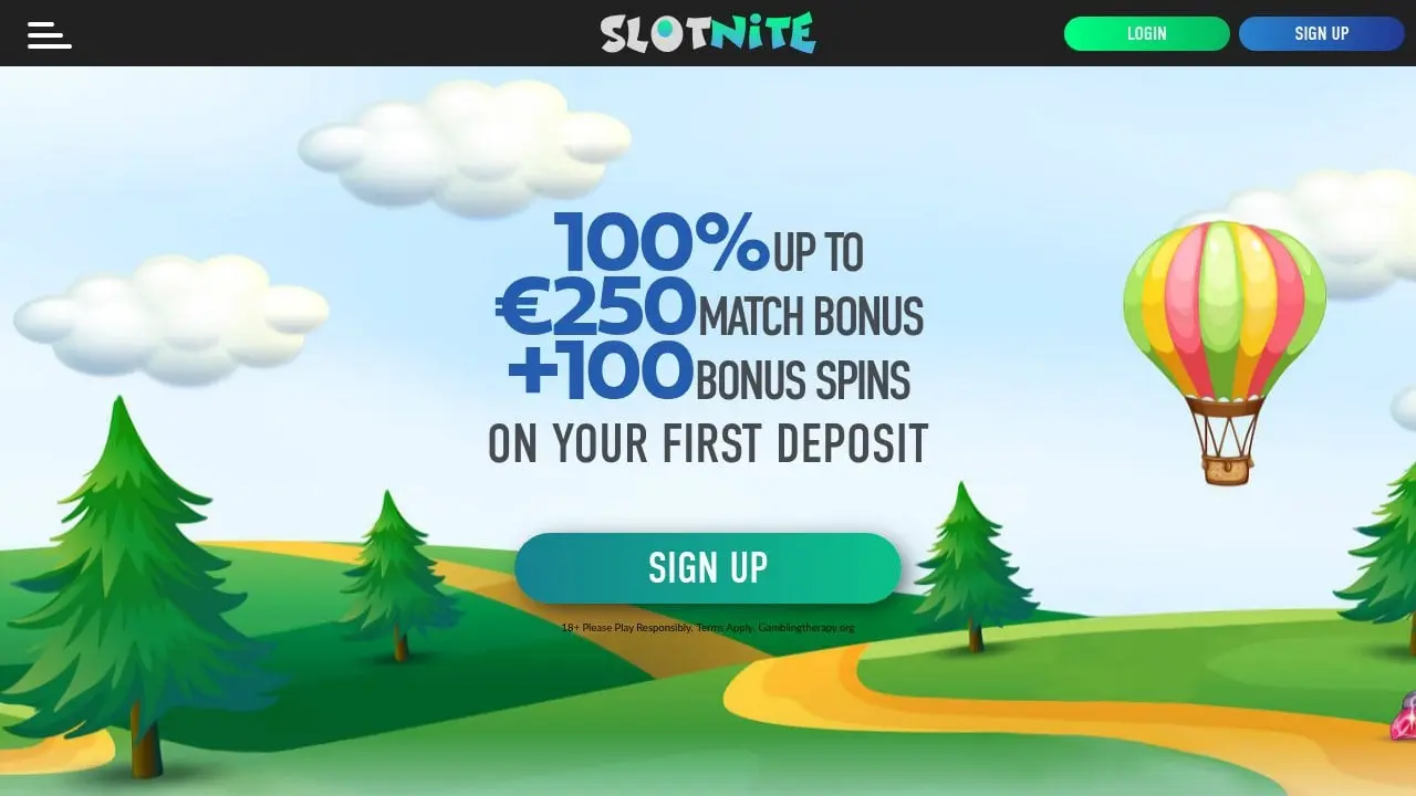 Slotnite homepage