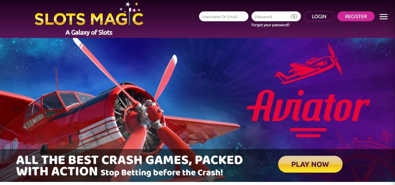SlotsMagic homepage