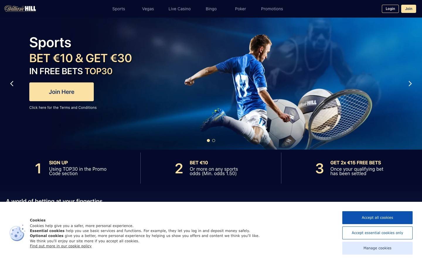 william hill vegas homepage