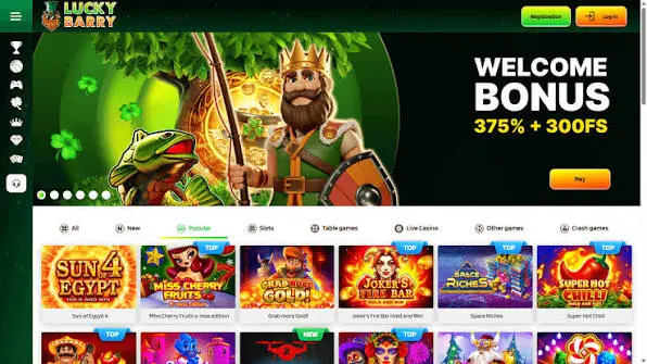 Lucky Barry homepage Lucky Barry homepage