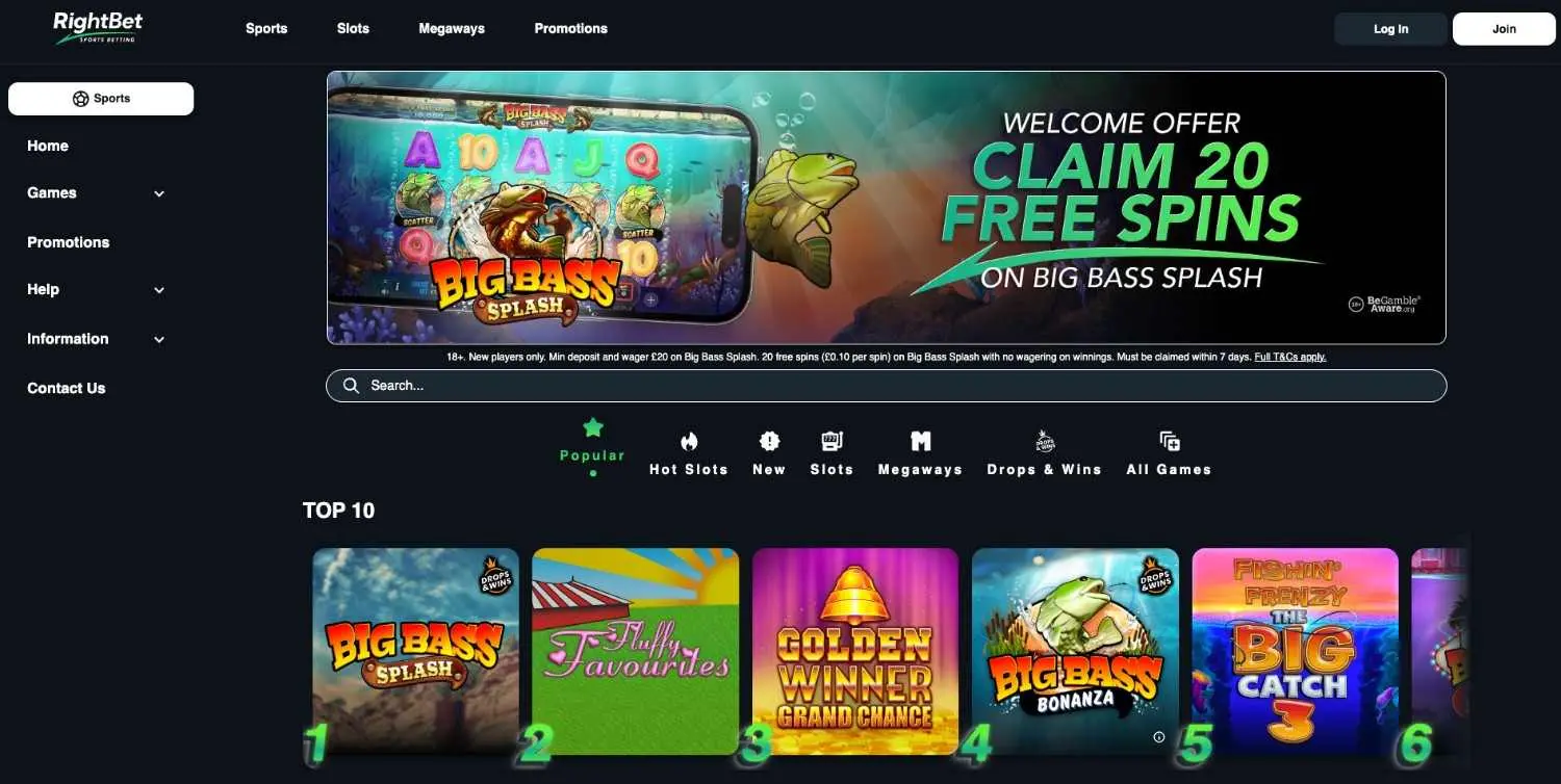 RightBet Homepage
