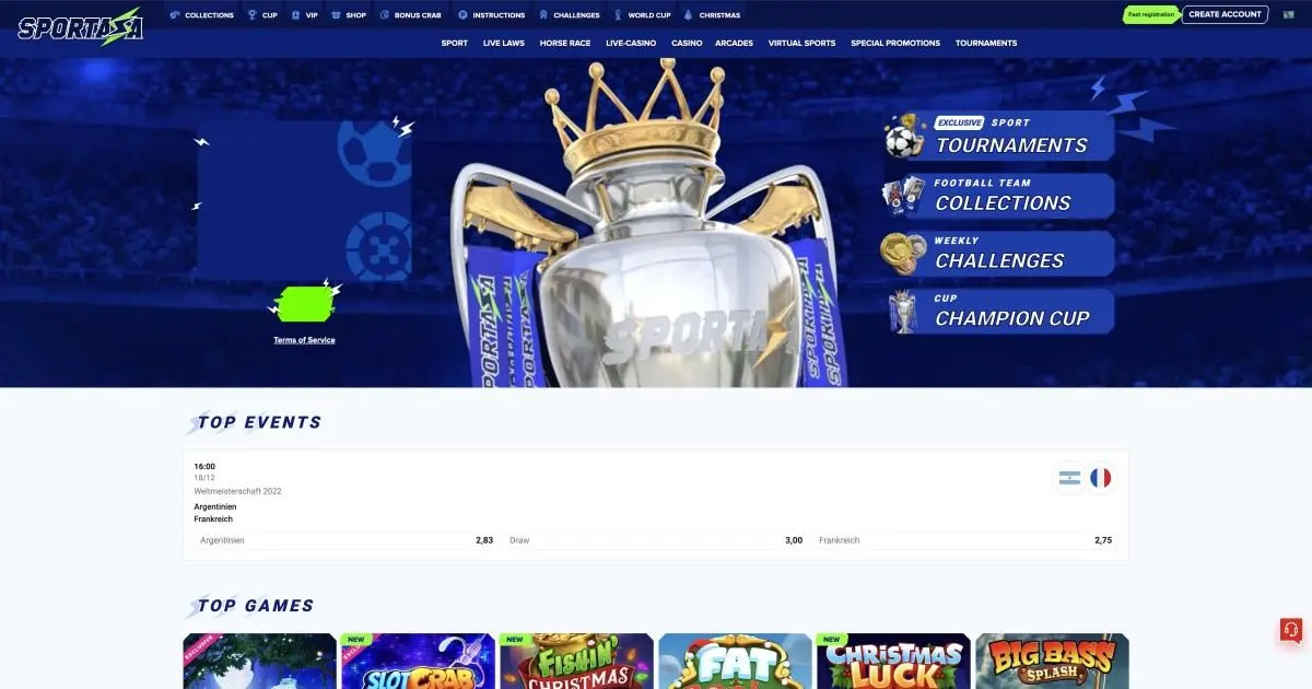 Sportaza Homepage