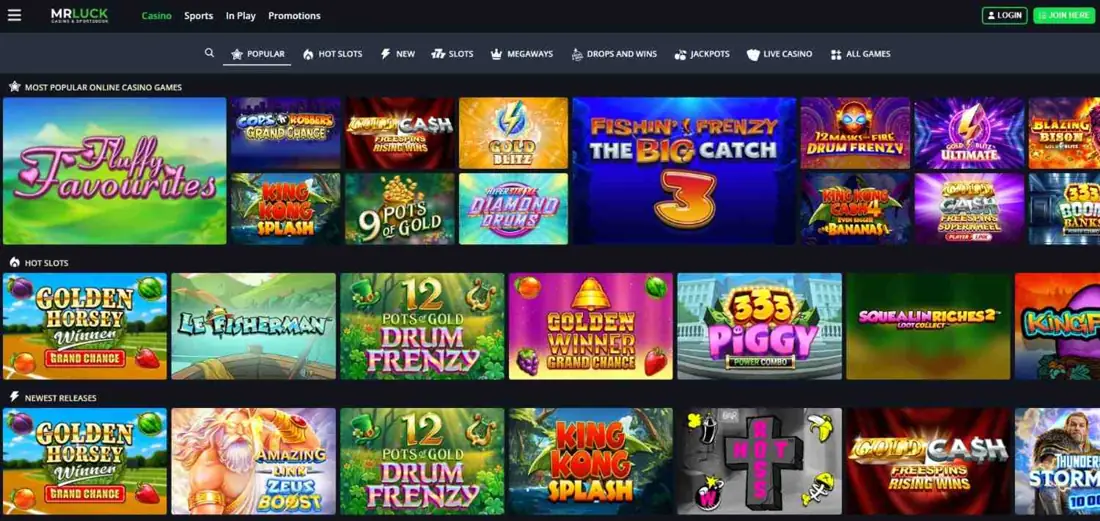 Mr Luck Homepage optimized Mr Luck Homepage