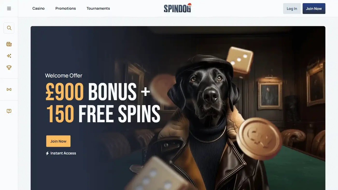 Spindog homepage screenshot Spindog homepage screenshot